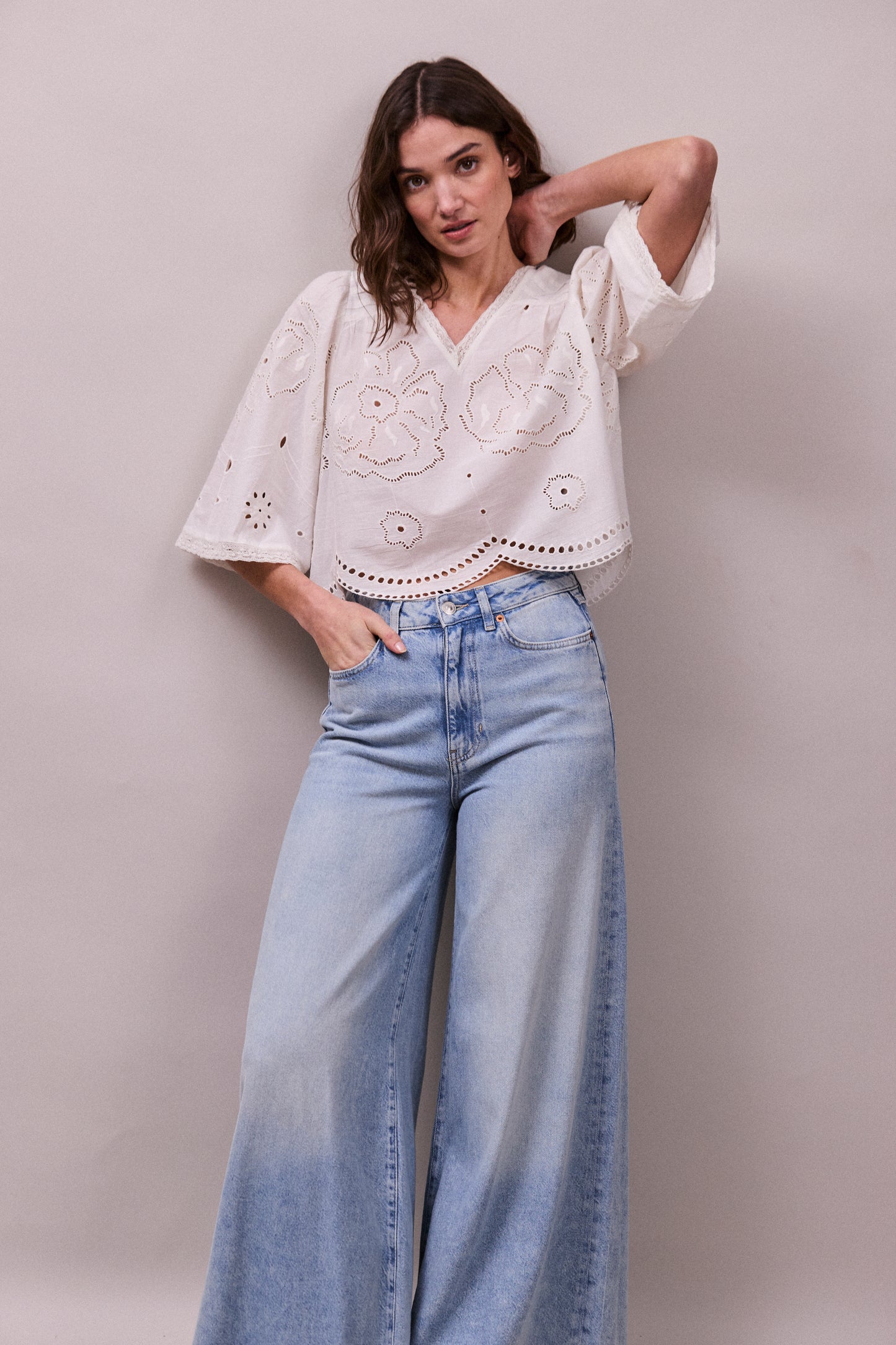 Mabel Top White