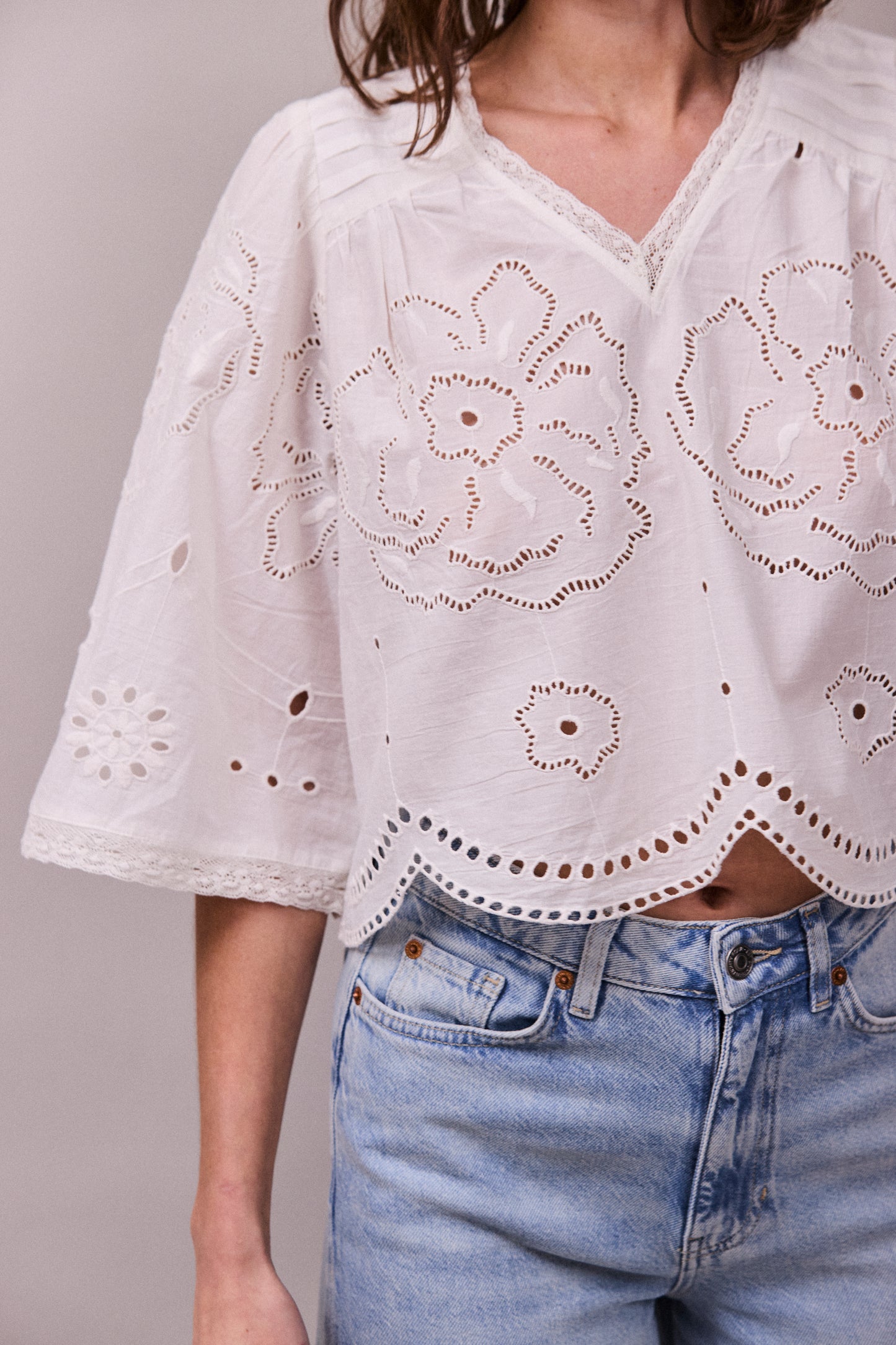 Mabel Top White